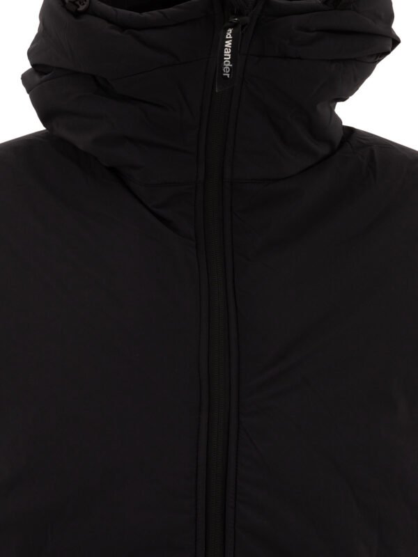 "and Wander" veste homme noire avec insert en polaire coupe regular – Image 3