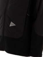"and Wander" veste homme noire avec insert en polaire coupe regular – Image 4