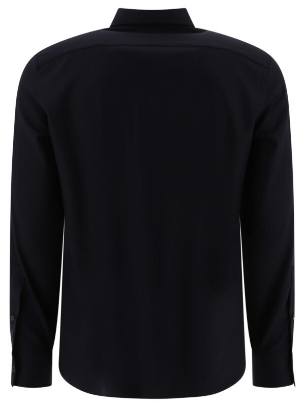"Valentino" Chemise homme bleue en laine vierge coupe regular – Image 2