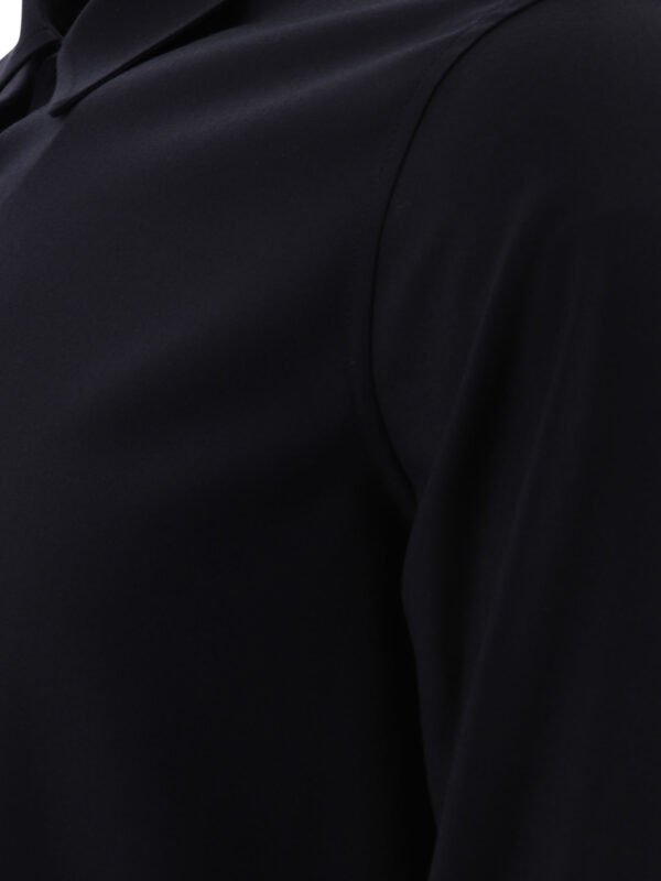 "Valentino" Chemise homme bleue en laine vierge coupe regular – Image 4