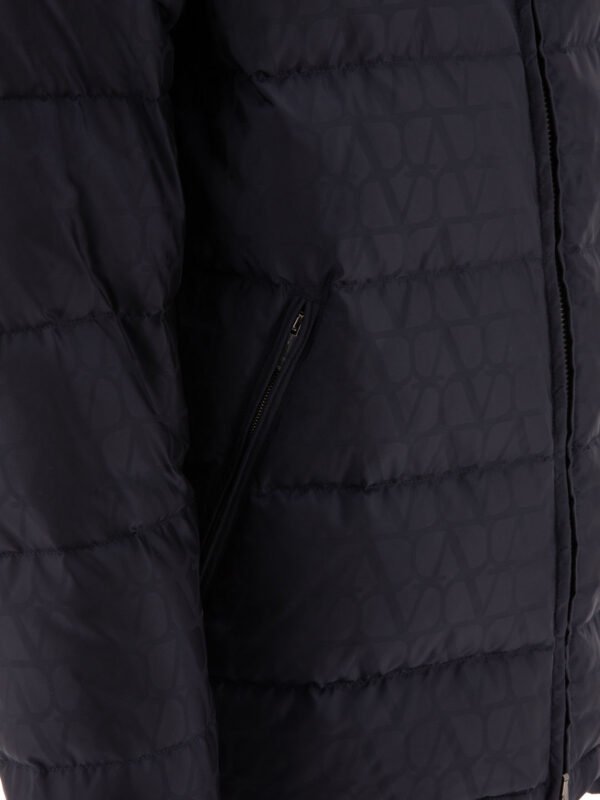 "Valentino" doudoune motif Toile Iconographe homme noire – Image 4