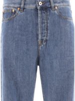 "Valentino" jean bleu en lyocell et coton coupe regular pour homme – Image 3