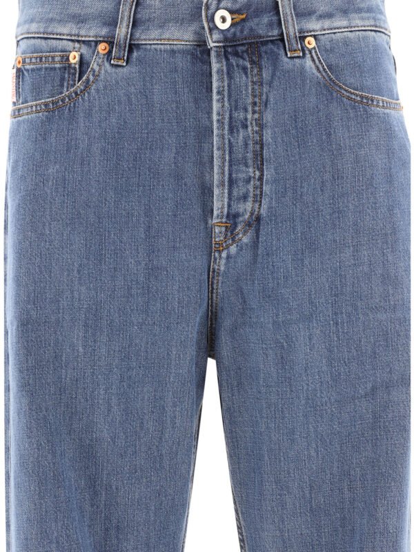 "Valentino" jean bleu en lyocell et coton coupe regular pour homme – Image 3