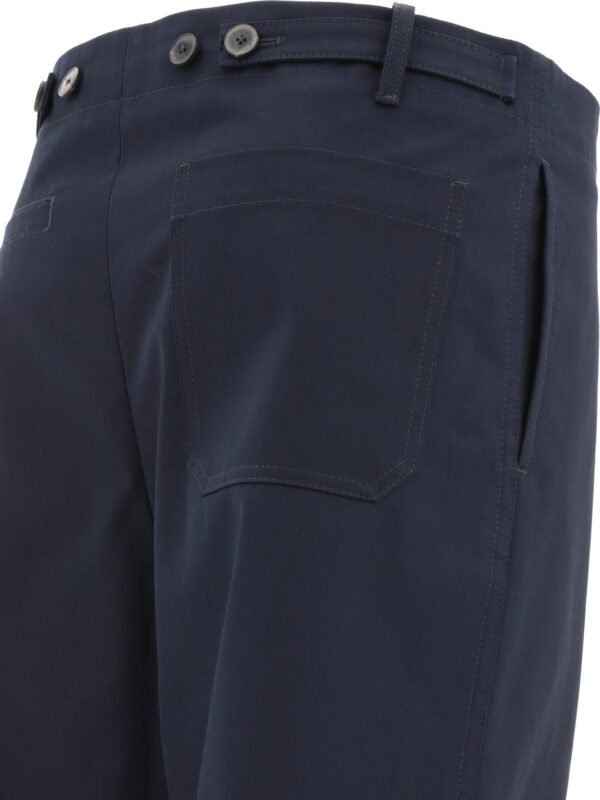 "Valentino" pantalon chino bleu en coton coupe regular pour homme – Image 4