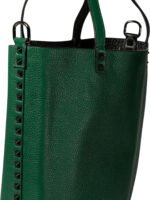 "Valentino Garavani" sac bandoulière réversible Rockstud homme vert en cuir – Image 4