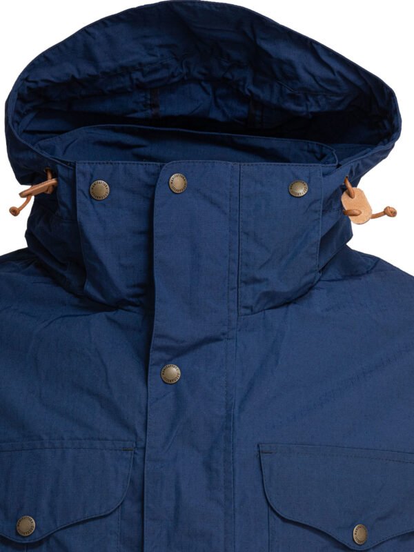 "Manifattura Ceccarelli" manteau bleu en nylon et coton coupe regular pour homme – Image 3