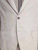 "Incotex" costume beige en coton et lin pour homme coupe classique – Image 3