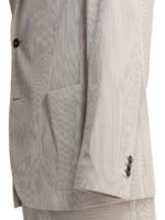 "Incotex" costume beige en coton et lin pour homme coupe classique – Image 4
