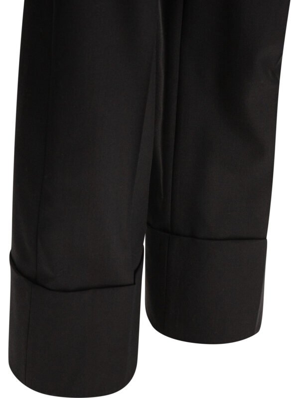"Valentino" Pantalon noir en laine pour femme – Image 4