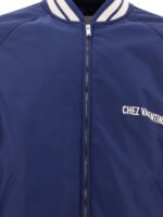 "Valentino" bomber homme bleu polyamide coupe regular – Image 3