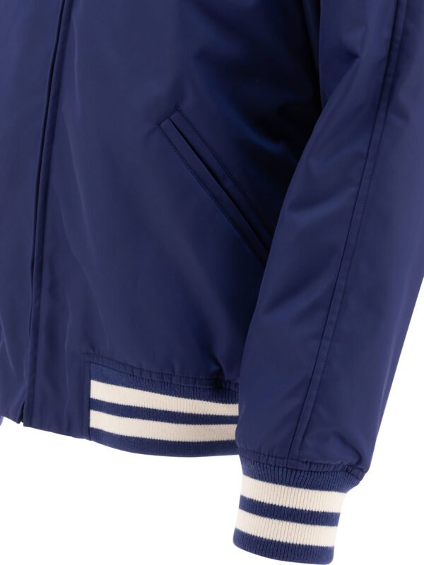 "Valentino" bomber homme bleu polyamide coupe regular – Image 4