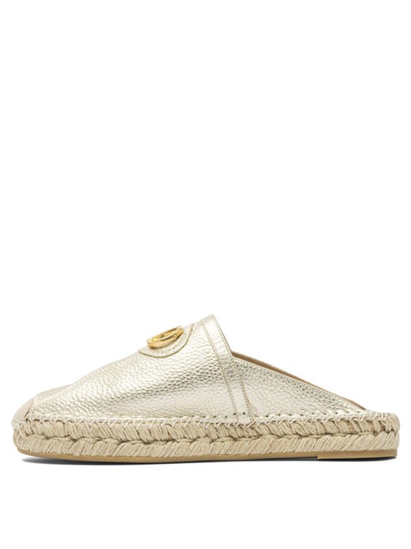"Valentino Garavani" Espadrilles femme or en cuir – Image 3