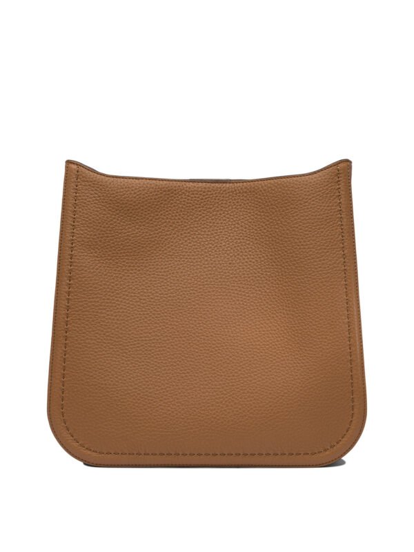 "Valentino Garavani" Sac bandoulière Alltime beige en cuir - Image 3