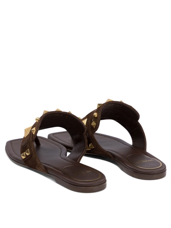 "Valentino Garavani" sandales femme marron en cuir Plaster Caster - Image 4