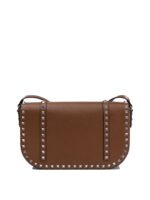 "Valentino Garavani" sac bandoulière femme marron Rockstud en cuir – Image 3