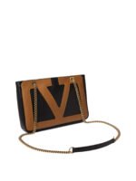 "Valentino Garavani" sac à main femme noir en cuir Viva Superstar – Image 2