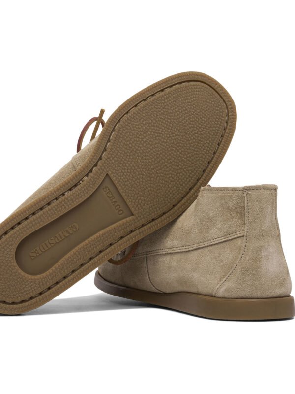 "Sebago" mocassins homme beige en suède semelle en caoutchouc – Image 5