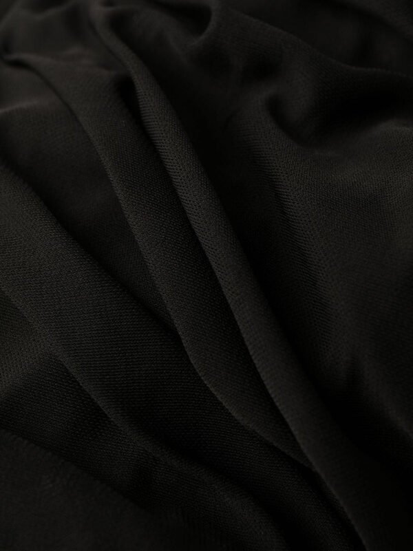"Saint Laurent" robe femme noire en cupro – Image 2