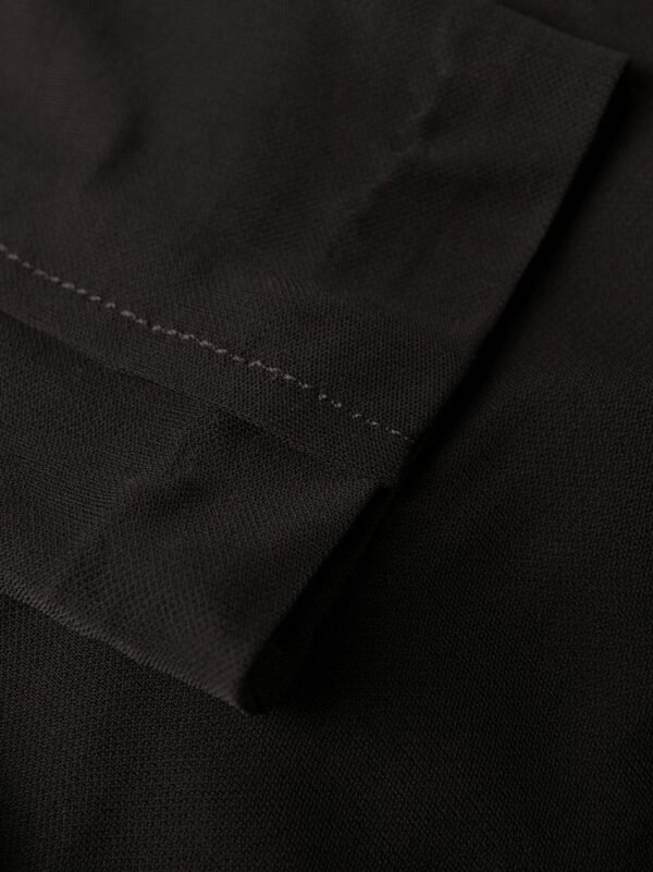 "Saint Laurent" robe femme noire en cupro – Image 3