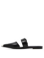 "Alexander McQueen" sandales noires en cuir pour femme – Image 3