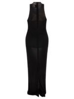 "Saint Laurent" robe femme noire en viscose - Image 2