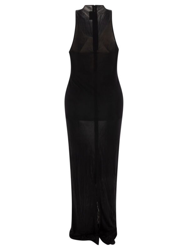 "Saint Laurent" robe femme noire en viscose - Image 2