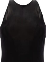 "Saint Laurent" robe femme noire en viscose - Image 3
