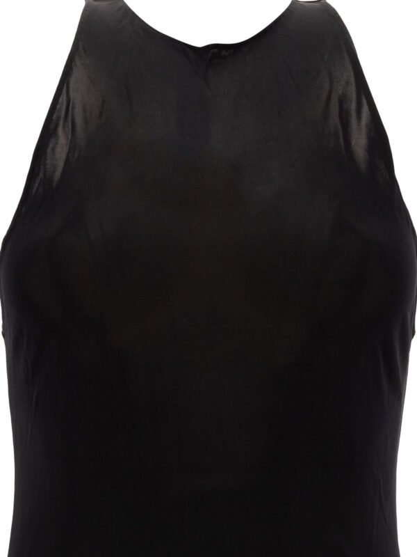"Saint Laurent" robe femme noire en viscose - Image 3