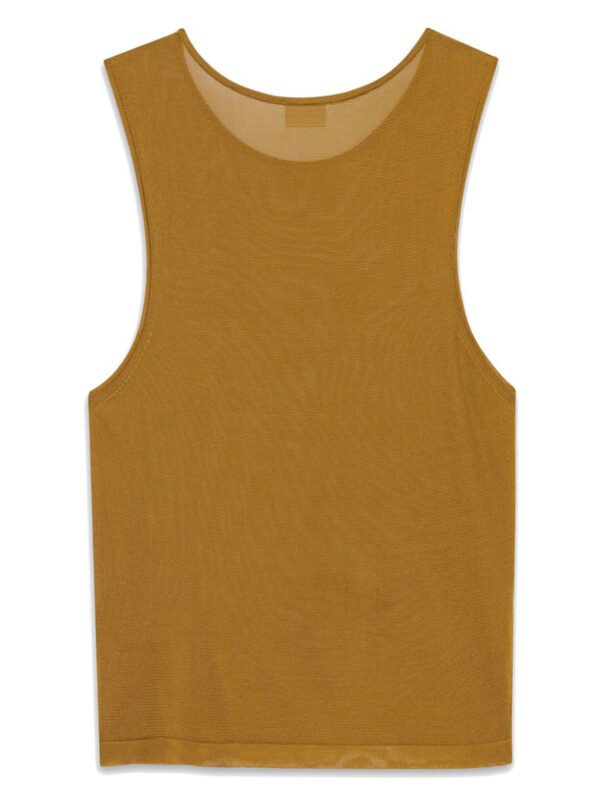 "Saint Laurent" top femme marron en viscose – Image 2