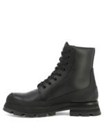 "Alexander McQueen" bottines homme noires en cuir – Image 3
