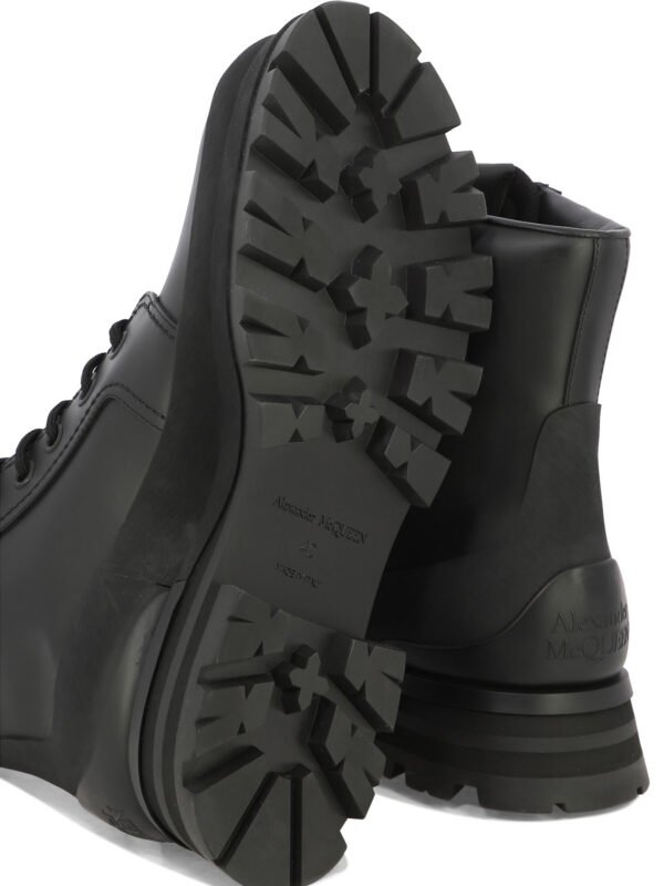 "Alexander McQueen" bottines homme noires en cuir – Image 5