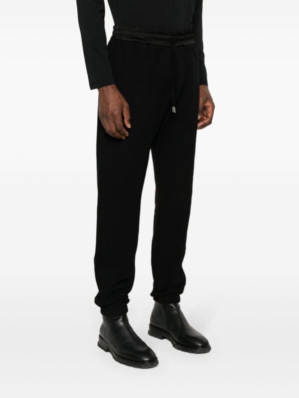 "Saint Laurent" Jogging noir en coton pour homme – Image 4
