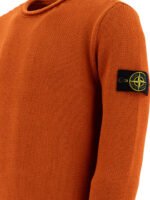 "Stone Island" Pull homme orange en coton coupe regular – Image 4