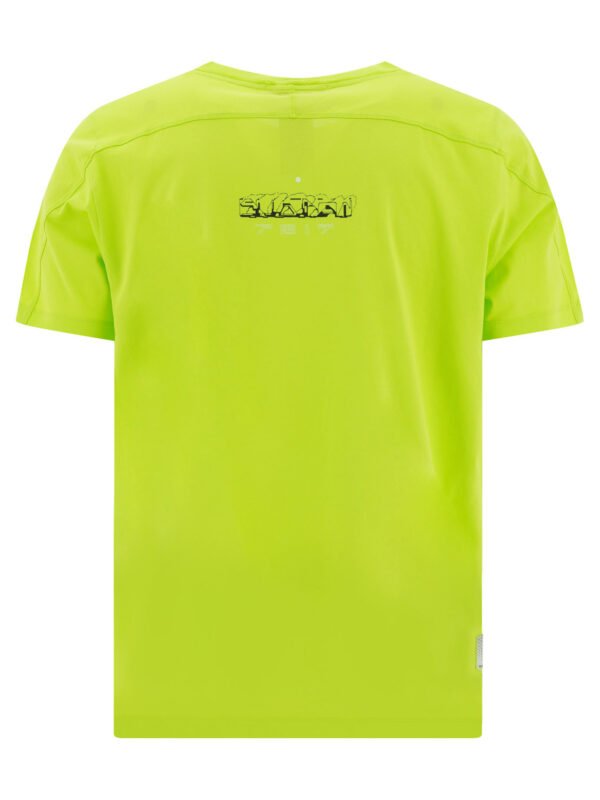 "Stone Island Shadow Project" T-shirt homme vert en polyamide coupe regular – Image 2