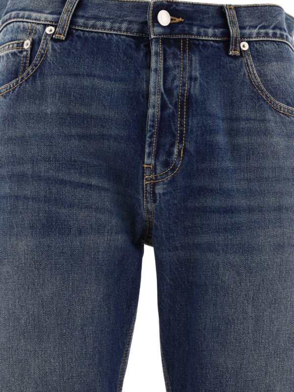 "Alexander McQueen" Jean homme bleu en denim coupe regular – Image 3