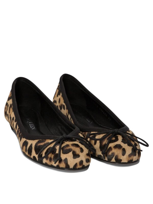 "Alexander McQueen" ballerines Armadillo marron imprimé léopard en cuir pour femme – Image 2