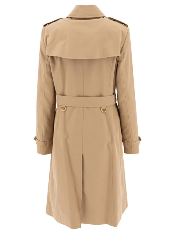 "Burberry" Trench femme beige en coton coupe standard - Image 2