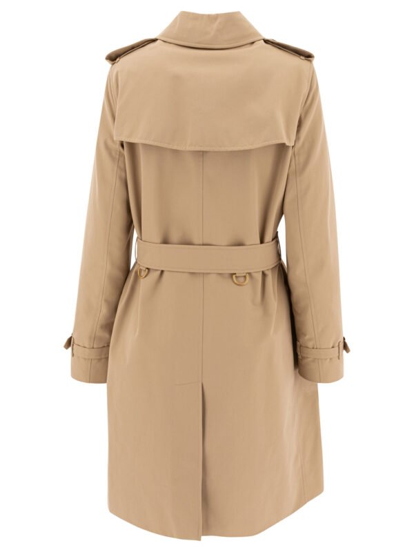 "Burberry" trench femme beige en coton coupe regular – Image 2