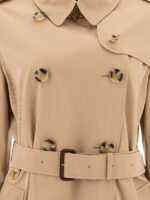 "Burberry" trench femme beige en coton coupe regular – Image 3