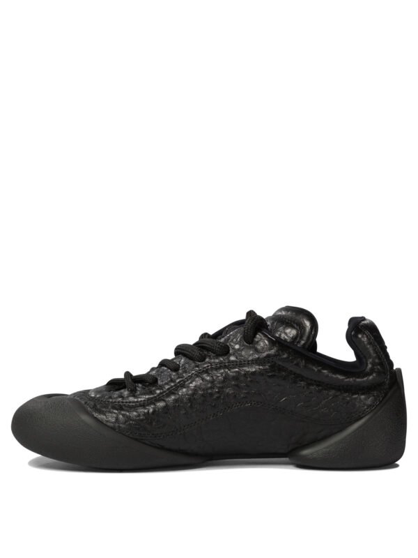"Alexander McQueen" sneakers femme noires Flexion en cuir – Image 3