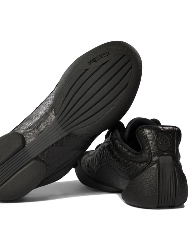 "Alexander McQueen" sneakers femme noires Flexion en cuir – Image 5