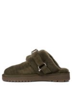 "Burberry" Chaussons femme verts en suède coupe standard – Image 3