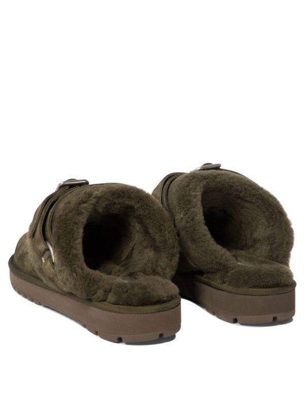 "Burberry" Chaussons femme verts en suède coupe standard – Image 4