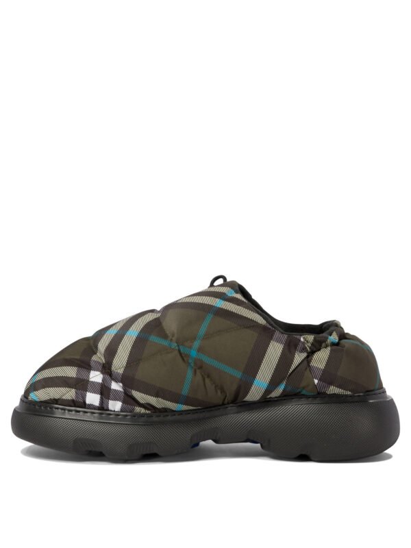 "Burberry" Chaussons homme verts en nylon coupe standard – Image 3