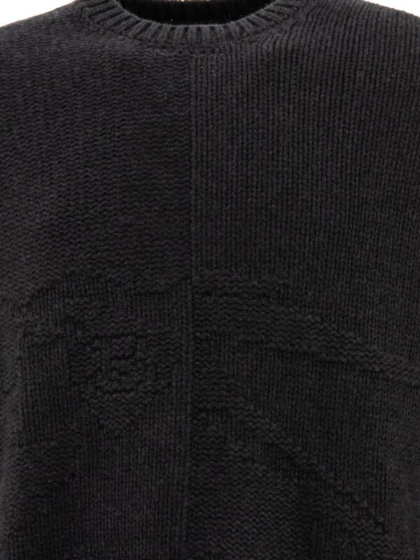 "Burberry" pull en cachemire noir coupe regular pour homme - Image 3