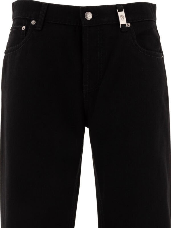 "Alexander McQueen" pantalon homme noir en coton – Image 3