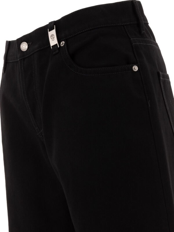 "Alexander McQueen" pantalon homme noir en coton – Image 4