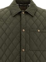 "Burberry" Veste homme verte en coton coupe classique – Image 3