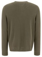 "Zanone" Pull vert en coton et lin pour homme – Image 2