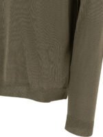 "Zanone" Pull vert en coton et lin pour homme – Image 4